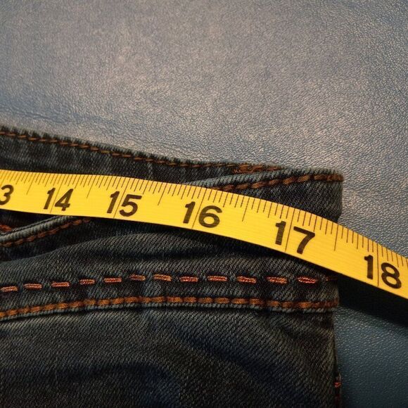 Seven7 Bejewelled Button and Studs Size 12 Blue Jeans Chic Countrycore - Picture 6 of 8